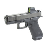 45 Gen 6, Semi-automatic, Striker Fired, Polymer Frame Pistol, Full Size, 9MM, 4.02" Barrel, DLC Finish, Fixed Sights, Optics Ready System, 10 Rounds, 3 Magazines, Includes Holosun EPS Carry 2 MOA Red Dot U64550201H2