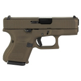 26 GEN 5, 9MM, 3.43", Midnight Bronze, Interchangeable, 10 Rounds, 3 Mags, Front Serrations, Fixed Sights, Polymer, Skydas Cerakote UA265S204-MB