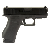 43X, Striker Fired, Semi-automatic, Polymer Frame Pistol, Sub-Compact, 9MM, 3.41" Barrel, GLOCK Marksman Barrel, nDLC Finish, Black, Front Rail, No Finger Grooves, Fixed Sights, 15 Rounds, 2 Magazines UX4350203FR