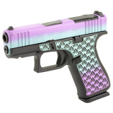 43X, M.O.S, Striker Fired, Semi-automatic, Polymer Frame Pistol, Sub-Compact, 9MM, 3.41" Barrel, Custom Island Bug Cerakote Finish by Shark Coast Tactical, Custom Laser Stippled Frame, Fixed Sights, Optic Ready, 10 Rounds, 2 Magazines PX4350204FRMOSN