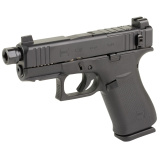 Hush Puppy, Glock 43X, Striker Fired, 9MM, Slide Lock Lever, 3.92" Threaded Barrel, 1/2X28 Thread Pitch, Suppressor Height Sights, Cerakote Finish, Black, 10 Rounds UX4350204FRN