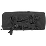 Tactical Double Rifle Case, Black, 28", 600 Denier Polyester GPS-DRC28