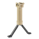 GPS.02, Bipod, Fits Picatinny, Standard Attachment, Tan, Aluminum Legs, 5.75"-8.25" GPS-AL-T