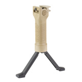GPS V2, Bipod, Fits Picatinny Rail, Cam Lever Attachment, Tan, Aluminum Legs GPS-V2-AL-CL-T