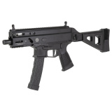 Stribog SP9A3S, Semi-automatic, Striker Fired, Alum Frame Pistol, 9MM, 5" Threaded Barrel, 1/2X28 Thread Pitch, Ambidextrous Controls, Folding Pistol Brace, M-LOK Handguard, Matte Finish, Black, 30 Rounds, 3 Magazines 810091152836
