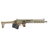 Stribog SP9A1, Semi-automatic Rifle, 9MM, 16" Threaded Barrel, 1/2X28 Thread Pitch, Ambidextrous Controls, Fixed Stock, M-LOK Handguard, Matte Finish, Flat Dark Earth, 10 Rounds, 3 Magazines, California Compliant 810091158159