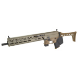 Stribog SP9A3, Semi-automatic Rifle, 9MM, 16" Threaded Barrel, 1/2X28 Thread Pitch, Ambidextrous Controls, Fixed Stock, M-LOK Handguard, Matte Finish, Flat Dark Earth, 10 Rounds, 3 Magazines, California Compliant 810091158173
