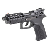 K22 X-Trim, Semi-automatic, Double Action/Single Action, Full Size, Polymer Frame Pistol, 5" Threaded Barrel, 1/2X28 Thread Pitch, Ambidextrous Manual Safety, Matte Finish, Black, Adjustable Green Fiber Optic Rear Sight, Red Fiber Optic Front Sight, Incl