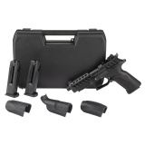 K22 X-Trim, Semi-automatic, Double Action/Single Action, Full Size, Polymer Frame Pistol, 5" Threaded Barrel, 1/2X28 Thread Pitch, Ambidextrous Manual Safety, Matte Finish, Black, Adjustable Green Fiber Optic Rear Sight, Red Fiber Optic Front Sight, Incl