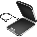 TrekLite Lock Box, TSA Combination Lock, Polycarbonate Construction, Black and Gray 95262