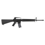 M16A2, Semi-automatic, AR, 5.56 NATO, 20" Threaded Barrel, 1/2X28 Thread Pitch, Anodized Finish, Black, A2 Pistol Grip, Fixed Stock, Carry Handle Iron Sights, 30 Rounds, 1 Magazine HR51655152812