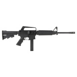 635, Semi-automatic, AR, 9MM, 16" Threaded Barrel, 1/2X28 Thread Pitch, Anodized Finish, Black, A2 Pistol Grip, CAR-15 Style Stock, Carry Handle Iron Sights, 32 Rounds, 1 Magazine HR51655152852