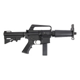 Retro DOE, Semi-automatic, Striker Fired, Aluminum Frame Pistol, 9MM, 7.5" Threaded Barrel, 5/8X24 Thread Pitch, Anodized Finish, Black, A2 Pistol Grip, HAR-15 Adjustable Pistol Brace, Carry Handle Iron Sights, Manual Safety, 32 Rounds, 1 Magazine, Inclu