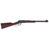 H1 Classic Rifle, Lever Action Rifle, 22LR, 18.5" Barrel, Round Blued Steel, Straight Grip American Walnut Stock, Adjustable Semi-Buckhorn Rear Sight, Hooded Blade Front Sight, 15 Rounds H001-22
