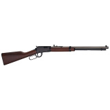 H1 Frontier, Lever Action Rifle, 17HMR, 20" Barrel, Octagon Blued Steel, Straight Grip American Walnut Stock, Adjustable Semi-Buckhorn Rear Sight with Diamond Insert, Brass Bead Front Sight, 13 Rounds H001T-17H