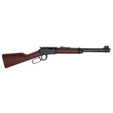 H1 Classic Compact, Lever Action Rifle, 22LR, 16.5" Barrel, Round Blued Steel, Straight Grip American Walnut Stock, Fiber Optic Front Sight, 13 Rounds H001Y-22