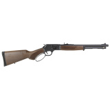 H12 Provider Carbine, Lever Action Rifle, .357 Magnum/.38 Special, 16.5" Threaded Barrel, 5/8X24 Thread Pitch, Round Blued Steel, Blued Steel Receiver, American Walnut Stock, Checkered Grip, Adjustable Semi-Buckhorn Rear Sight with Diamond Insert, Brass