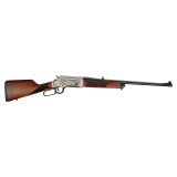 Long Ranger Coyote Wildlife Edition, Lever Action Rifle, 243 Winchester, 20" Barrel, Blued Finish, Engraved Nickel Plated Receiver with 24K Gold Inlay, Straight-grip American Walnut Stock, Adjustable Rear Sight, Transfer Bar Safety, 4 Rounds H014WL-243