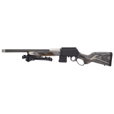 H23 SPD Predator, Lever Action Rifle, 223 Remington/5.56 NATO, 18" Carbon Fiber Barrel, Threaded 1/2X28,  Black, Gray Laminate Checkered Buttstock & Forearm, 10 Rounds, 1 Magazine, Includes Harris S-LM Bipod H023-223XCF