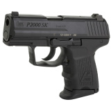 P2000SK, V2, LEM, Double Action Only, Semi-automatic, Polymer Frame Pistol, Sub-Compact, 9MM, 3.26" Barrel, Black, Night Sights, 10 Rounds, 3 Magazines 81000054