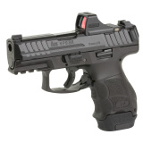 VP9SK, Striker Fired, Semi-automatic, Polymer Frame Pistol, Sub-Compact, 9MM, 3.39" Barrel, Matte Finish, Black, 3 Dot Sights, Optic Ready, 15 Rounds, 2 Magazines, (1)-15 Rounds and (1)-12 Rounds, Includes Holosun SCS Optic 81000804