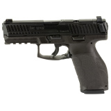VP9A1 X Crossover, Semi-automatic, Striker Fired, Compact, 9MM, 4.09" Hammer Forged Barrel, Black, Interchangeable Backstraps and Side Panels, Tritium Front Sight, Black Serrated Rear Sights, Optics Ready, Paddle-Style Mag Release, 15 Rounds, 2 Magazines