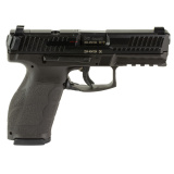 VP9A1 X Crossover, Semi-automatic, Striker Fired, Compact, 9MM, 4.09" Hammer Forged Barrel, Black, Interchangeable Backstraps and Side Panels, Tritium Front Sight, Black Serrated Rear Sights, Optics Ready, Paddle-Style Mag Release, 15 Rounds, 2 Magazines
