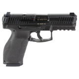 VP9A1 X Crossover, Semi-automatic, Striker Fired, Compact, 9MM, 4.09" Hammer Forged Barrel, Black, Interchangeable Backstraps and Side Panels, Tritium Front Sight, Black Serrated Rear Sights, Optics Ready, Paddle-Style Mag Release, 10 Rounds, 2 Magazines