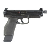 VP9A1 F Tactical, Semi-automatic, Striker Fired, Polymer Frame Pistol, Full Size, 9MM, 5.12" Threaded Barrel, Matte Finish, Black, Interchangeable Grips, Tritium Front Sight with Blacked Out Serrated Rear Sight, Trigger Safety, (1)-20 Round and (1)-17 Ro