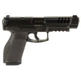 VP9A1 L, Semi-automatic, Striker Fired, Polymer Frame Pistol, Full Size, 9MM, 5" Barrel, Matte Finish, Black, Interchangeable Grips, Tritium Front Sight with Blacked Out Serrated Rear Sight, Trigger Safety, 15 Rounds, 2 Magazines, Includes (6)-Grip Panel