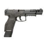 VP9A1 Match, Semi-automatic, Striker Fired, Polymer Frame Pistol, Full Size, 9MM, 5.51" Barrel, Matte Finish, Black, Interchangeable Grips, Tritium Front Sight with Blacked Out Serrated Rear Sight, Trigger Safety, 20 Rounds, 2 Magazines, Includes (6)-Gri