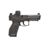 VP9A1 F, Semi-automatic, Striker Fired, Polymer Frame Pistol, Full Size, 9MM, 4.5" Barrel, Matte Finish, Black, Front Tritium Night Sight, (1)-20 Round Magazine and (1)-17 Round Magazine, Includes Vortex Defender Closed Emitter Red Dot Sight 81001350