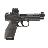 VP9A1 L, Semi-automatic, Striker Fired, Polymer Frame Pistol, Full Size, 9MM, 5" Barrel, Matte Finish, Black, Interchangeable Grips, Blacked Out Serrated Front and Rear Sights, Trigger Safety, 20 Rounds, 2 Magazines, Includes (6)-Grip Panels, (5)-Interch