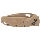 K320 M17, Folding Knife, Tan, Drop Point Blade, 3.5", PVD Coyote Tan Finish 36373
