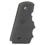OverMolded, Rubber Grips, Finger Grooves, Cobblestone Texture, Slate Gray, Fits 1911 Officer 43002
