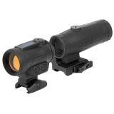 ARO EVO & HM3X Magnifier, Red Dot, Special Purpose Reticle, Fits 1913 Picatinny Rail, Lower 1/3 Co-Witness Mount, Black ARO-EVO-SPR-RD-HM3X
