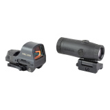 HS510C-GR Open Reflex Circle Green Dot Sight and HM3X Magnifier Combo Pack, Green 2 MOA Dot or 2 MOA Dot with 65 MOA Circle, Quick Release Mount, Hard Case HE510C-GR+M3X