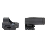 HS510C-GR Open Reflex Circle Green Dot Sight and HM3X Magnifier Combo Pack, Green 2 MOA Dot or 2 MOA Dot with 65 MOA Circle, Quick Release Mount, Hard Case HE510C-GR+M3X