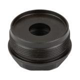 Direct Thread Adapter, M13.5X1 LH Threads, Fits HUXWRX RAD 9/RAD 45, Matte Finish, Black 1982