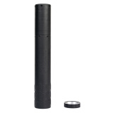 Flow 9 M, Suppressor, 9MM, 8.6" Length, 1.38" Diameter, Titanium Construction, 8.5oz, Cerakote Finish, Black, Includes 1/2x28 Booster Assembly 3870