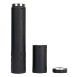 Flow 9 M, Suppressor, 9MM, 8.6" Length, 1.38" Diameter, Titanium Construction, 8.5oz, Cerakote Finish, Black, Includes 1/2x28 Booster Assembly 3870