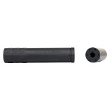Flow 9 M, Suppressor, 9MM, 8.6" Length, 1.38" Diameter, Titanium Construction, 8.5oz, Cerakote Finish, Black, Includes 1/2x28 Booster Assembly 3870