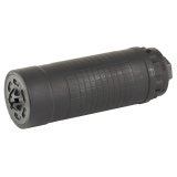 IWI 6K Suppressor | Rated 6mm, Hub Compatible 1/2-28 Direct Thread, 14oz, 1.74" Diameter, 4.9" Long, Reduced Back-Pressure Design, Ni & SS Construction, Black Cerakote, IWS6K