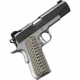Aegis Elite Custom, 1911, Semi-automatic, Full Size, 45ACP, 5" Barrel, Matte Finish, Black Slide with, Silver Frame, G10 Grips, Fiber Optic Front Sight, 8 Rounds 3000351