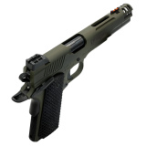 Rampart, Semi-automatic Pistol, 1911, Full Size, 9MM, 5" Barrel, Cerakote Finish, OD Green, Manual Ambidextrous Safety, Fiber Optic Front Sight, Compensator, 9 Rounds 3000467