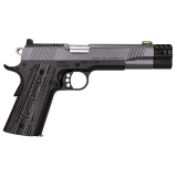 Comp X Hunter 10, 1911, Semi-automatic, Metal Frame Pistol, Full size, 10MM, 5" Match Grade Stainless Steel Barrel, Stainless Steel, KimPro Finish, Gray Slide with Black Frame, G-10 Grips, Fiber Optic Front Sight, Black Rear Sight, Optics Ready, Manual T