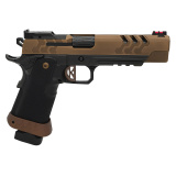 2K11 Target OR | 9x19mm, 5" Barrel, Coyote PVD Coating on Slide, DLC Black Steel Frame, Aluminum Grip, Magwell, 1 17 and 2 20 Rd Magazines, Optics Ready, RMR/SRO Plate, Optic Not Included