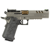 2K11 Stainless Target OR, Semi-automatic Pistol, Single Action, Full Size, 9MM, 5" Barrel, Stainless Steel Construction, Matte KimPro Finish, Granite, Carbon Fiber/Kevlar Grip Module, Optics Ready, 10 Rounds, 3 Magazines 3500061