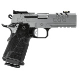 2K11 PRO Comp Stainless| 9MM, 4.25" Bull Barrel, Matte Stainless Steel, Chunk Port Compensator, Black Carbon Fiber Grips, (2) 19rd Mags, Optics Ready w/ RMR/SRO/507 Plate, Model # 3500075