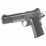 Custom LW Shadow Ghost, Semi-automatic, 1911, Full Size, 45 ACP, 5" Barrel, Matte Finish, Black Slide with Gray Frame, Rubber Grips, Manual Safety, Fiber Optic Front Sight, 8 Rounds, 1 Magazine, California Compliant 3700693CA